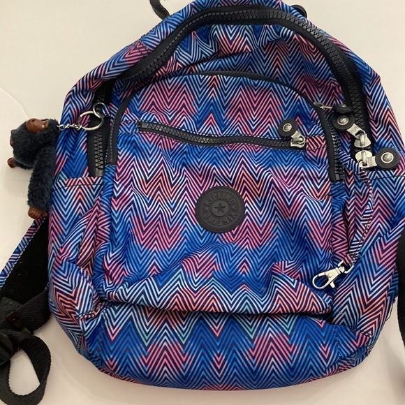 Kipling Ridge medium printed backpack zesty lines - Picture 2 of 14